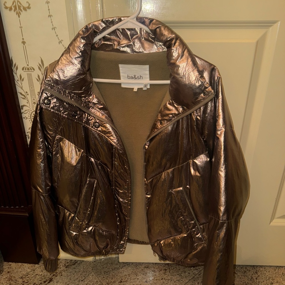 Ba&sh Metallic Brown Jacket